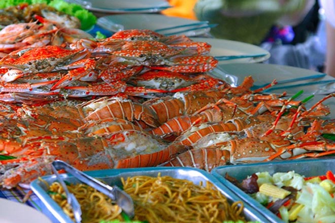 Phang Nga Bay by Big boat with Sunset and Seafood dinner