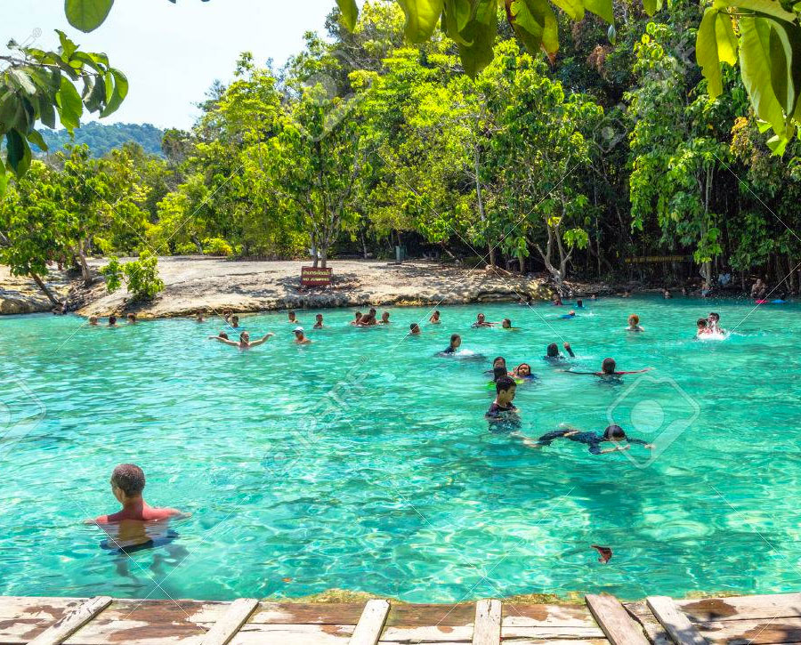 Emerald Pool with Tiger Temple and Hot Spring from Krabi
