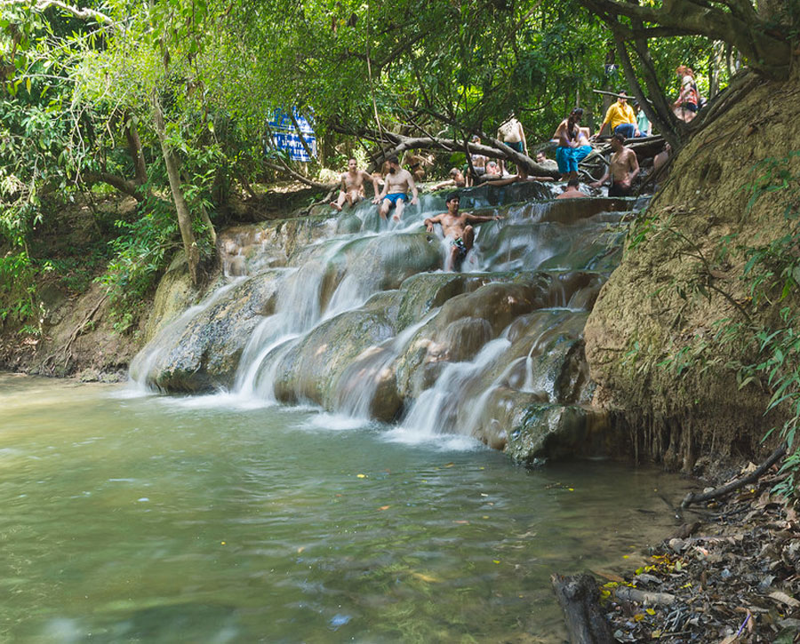 Emerald Pool with Tiger Temple and Hot Spring from Krabi