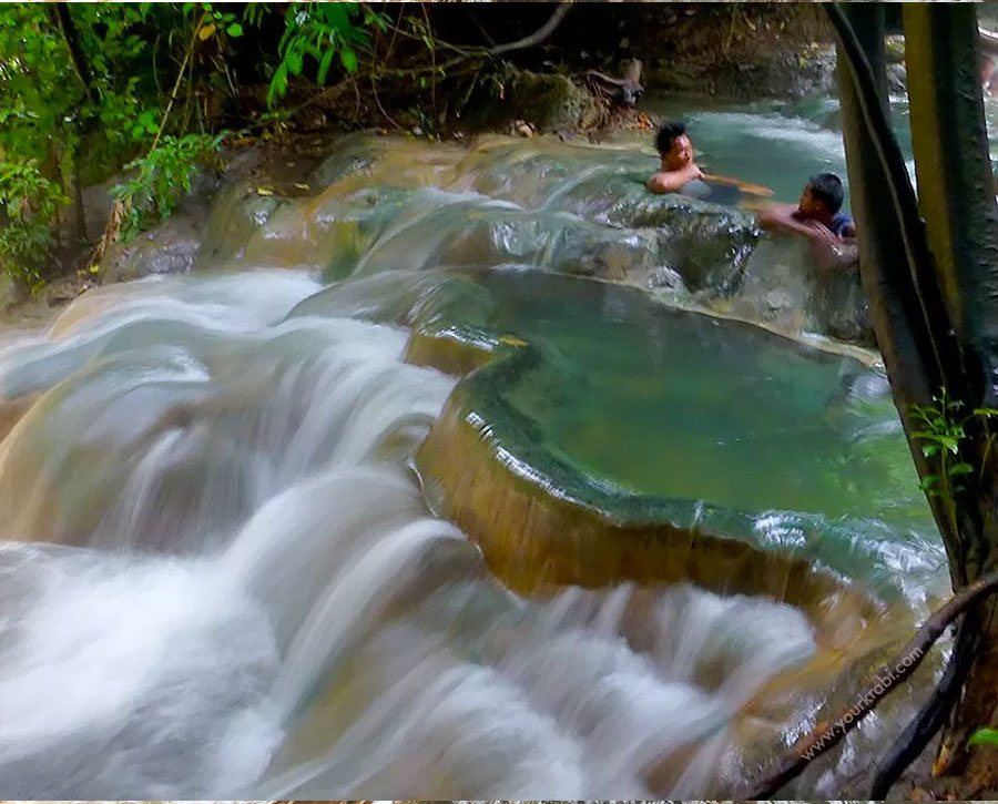 Emerald Pool with Tiger Temple and Hot Spring from Krabi